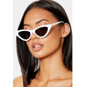 Diff Eyewear White Cat-Eye Sunglasses